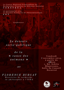 Affiche conférence Florence Burgat petit